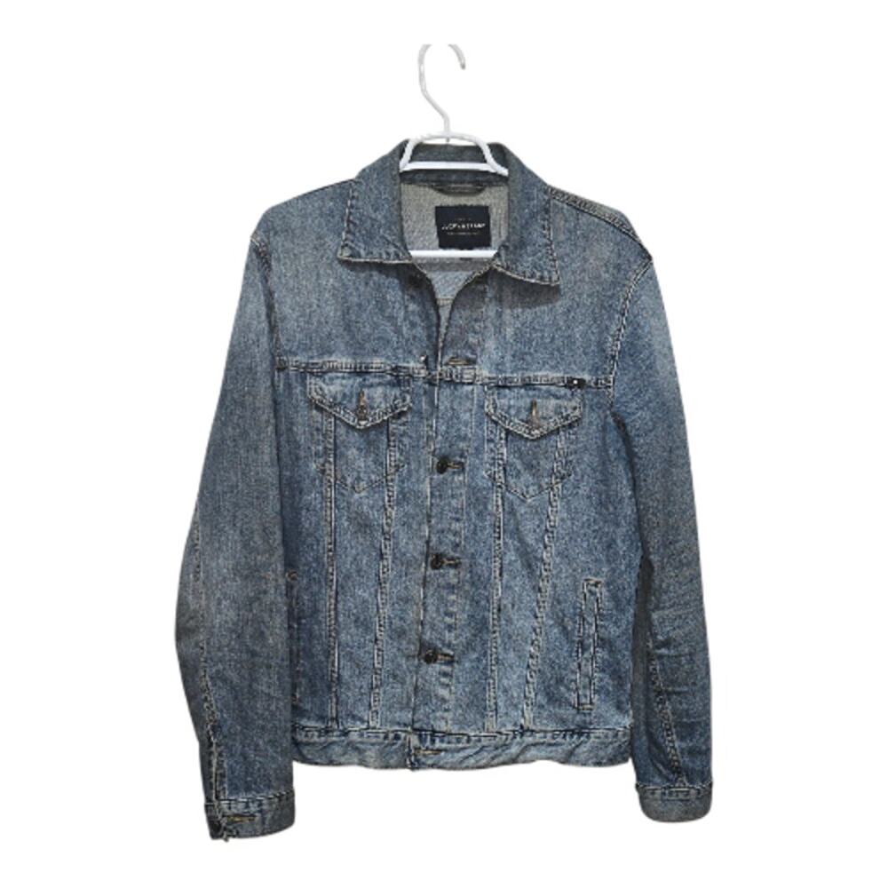 Lucky Brand Lakewood Denim Jacket Medium Blue Stretch Trucker